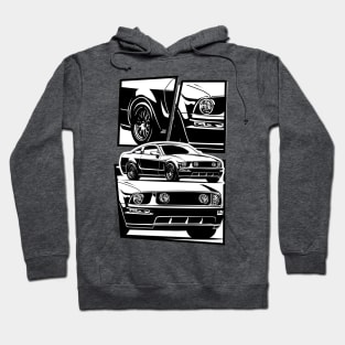 Ford Mustang pony GT 2005 illustration graphics Hoodie